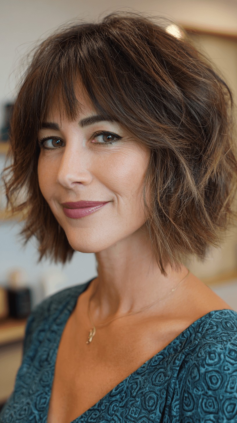 Textured Bob with Soft, Playful Layers