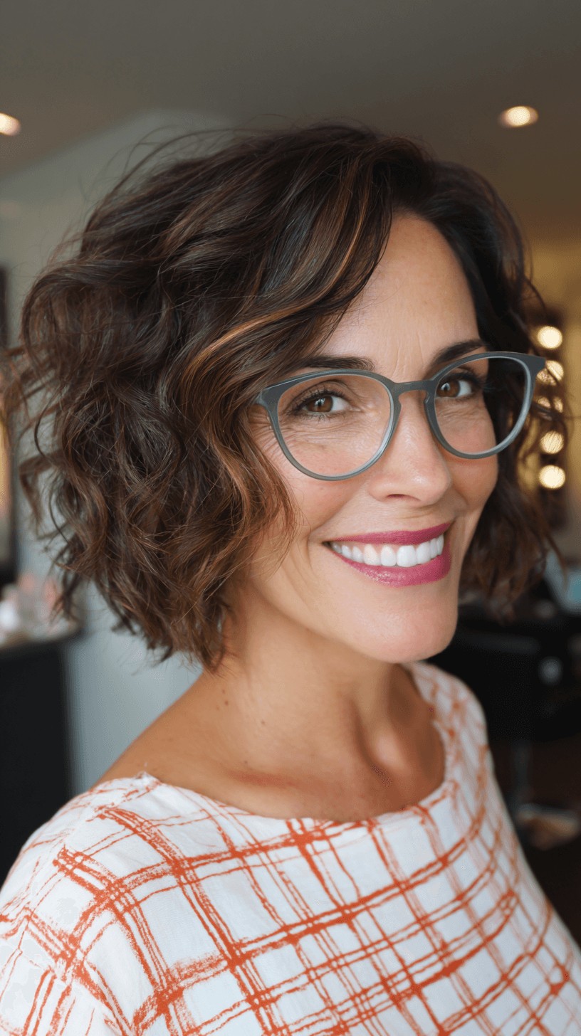 Textured Ripple Bob with Defined Layers