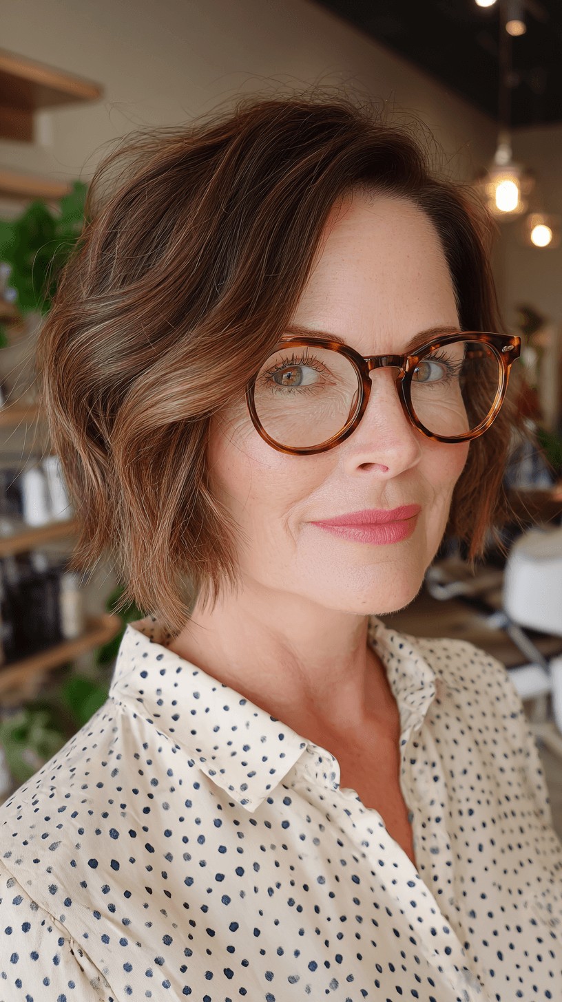 Textured Ripple Bob with Soft Volume