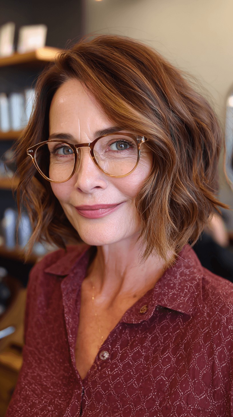 Textured Ripple Bob with Subtle Highlights