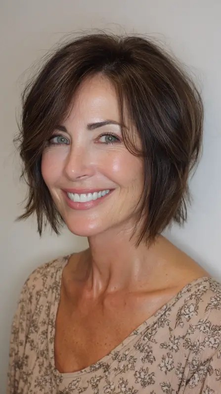 Textured Short Cut with Face-Framing Layers