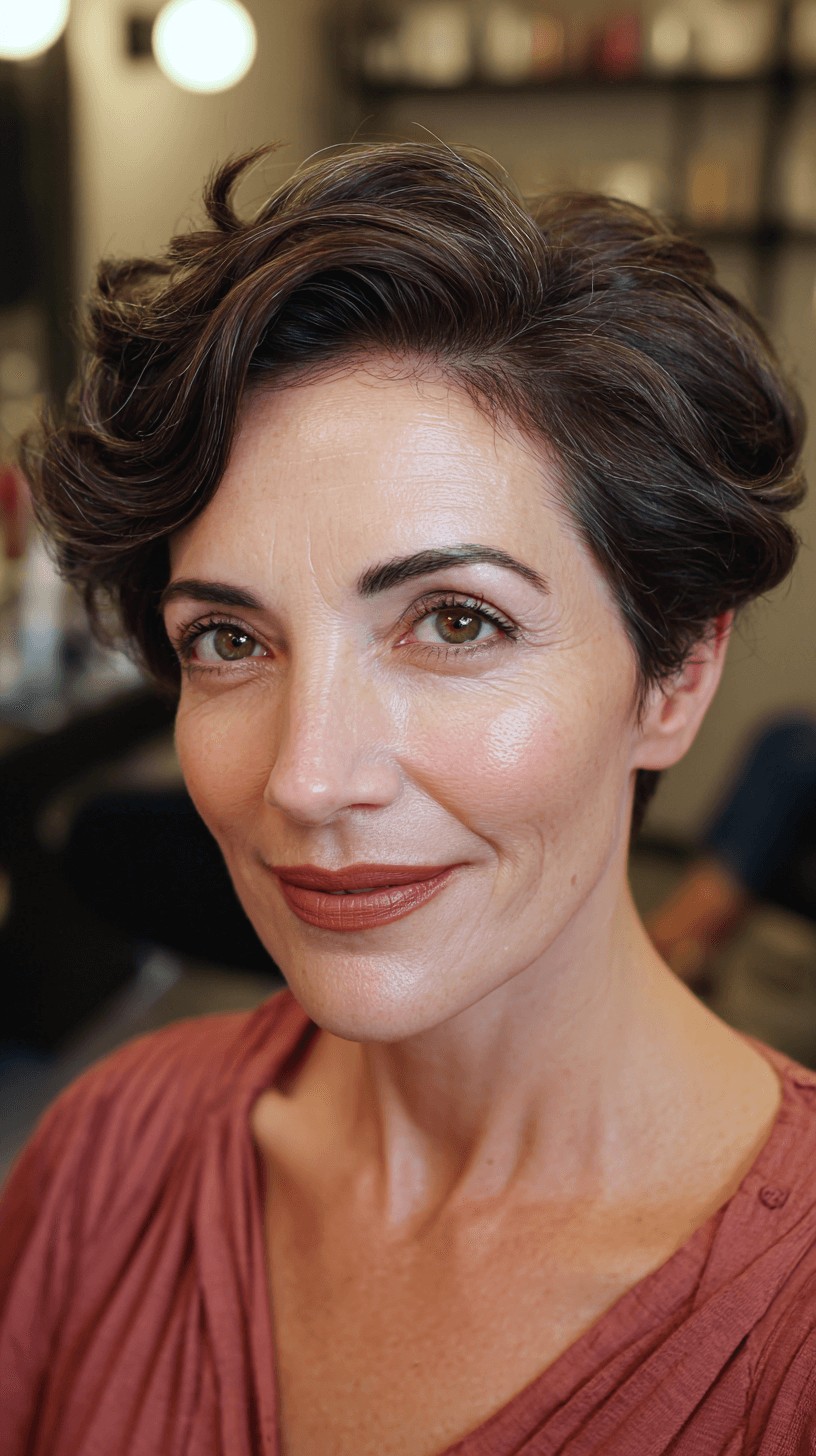 Textured Short Cut with Soft Volume and Defined Waves