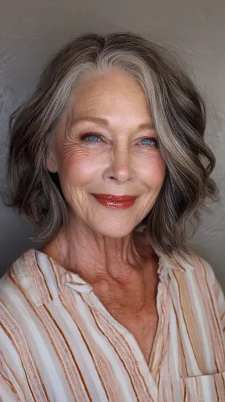 Textured Wavy Bob with Soft Layers