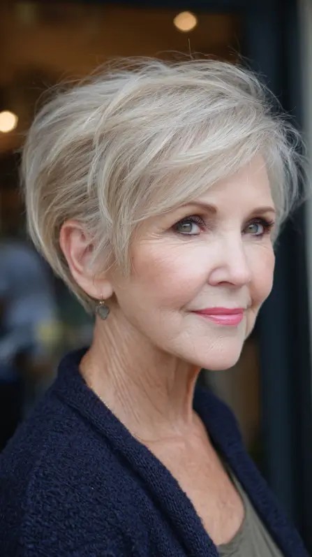 Chic Textured Short Cut with Soft Volume