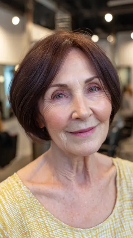 Classic Rounded Bob with Subtle Layers