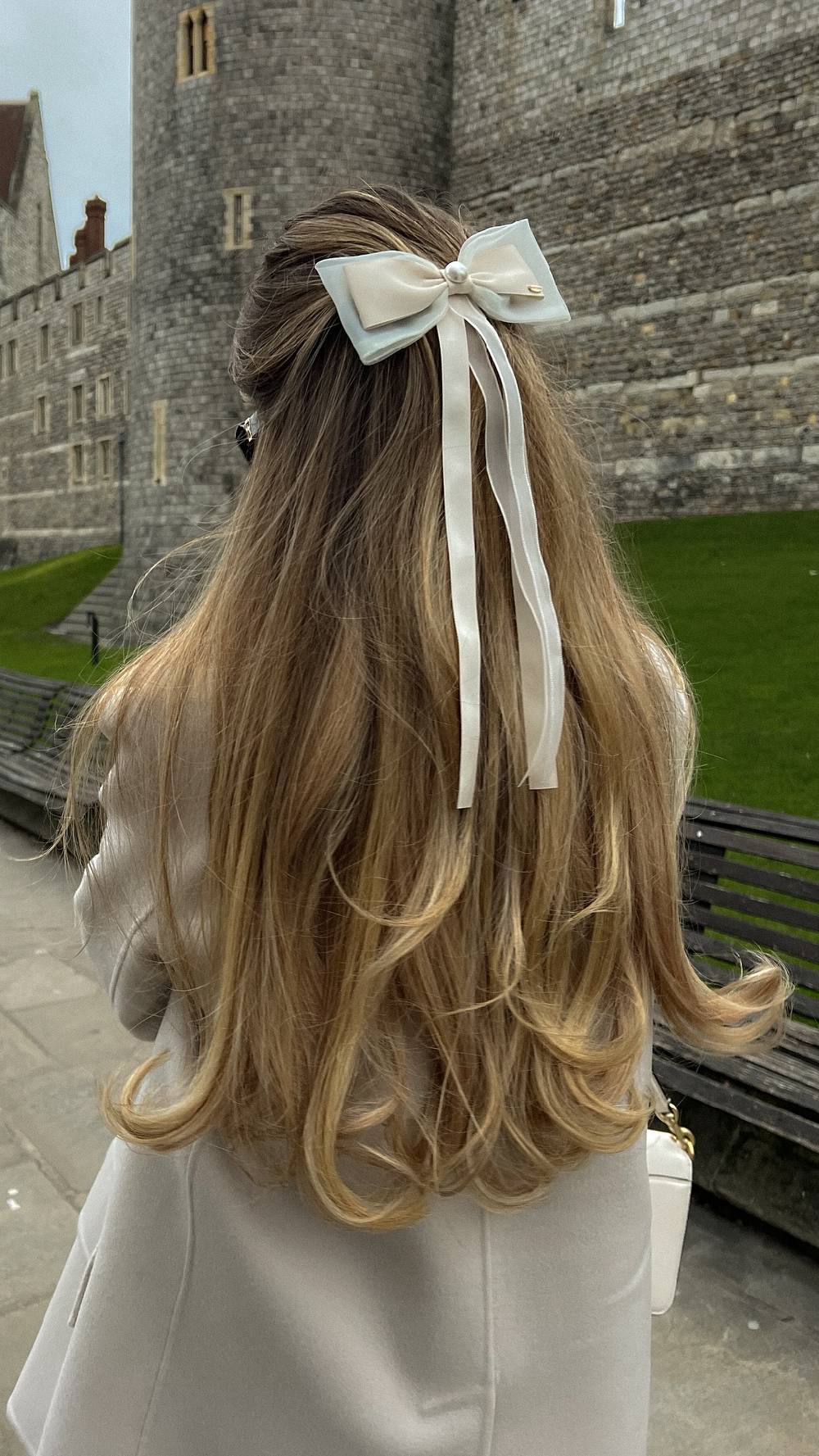 Elegant Long Hair with Ribbon Detail