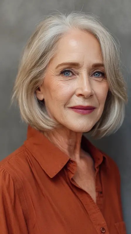 Modern Soft Layered Bob with Gentle Movement
