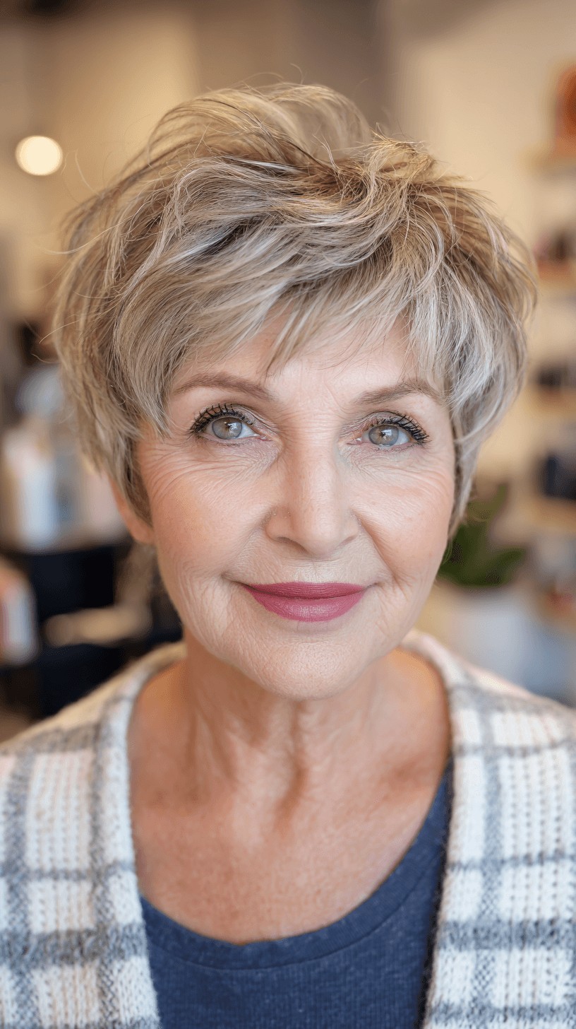 Soft Textured Pixie Cut with Subtle Volume