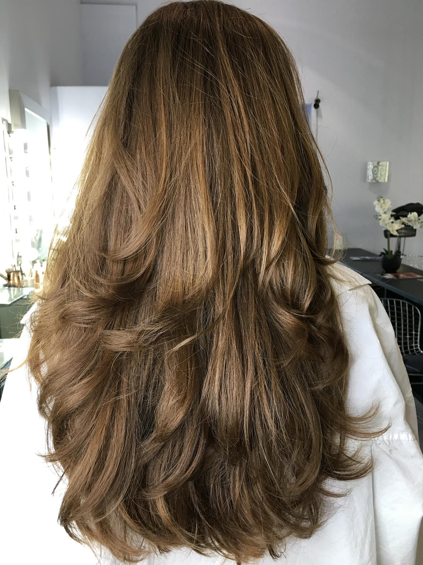 Softly Layered Long Hair with Natural Movement
