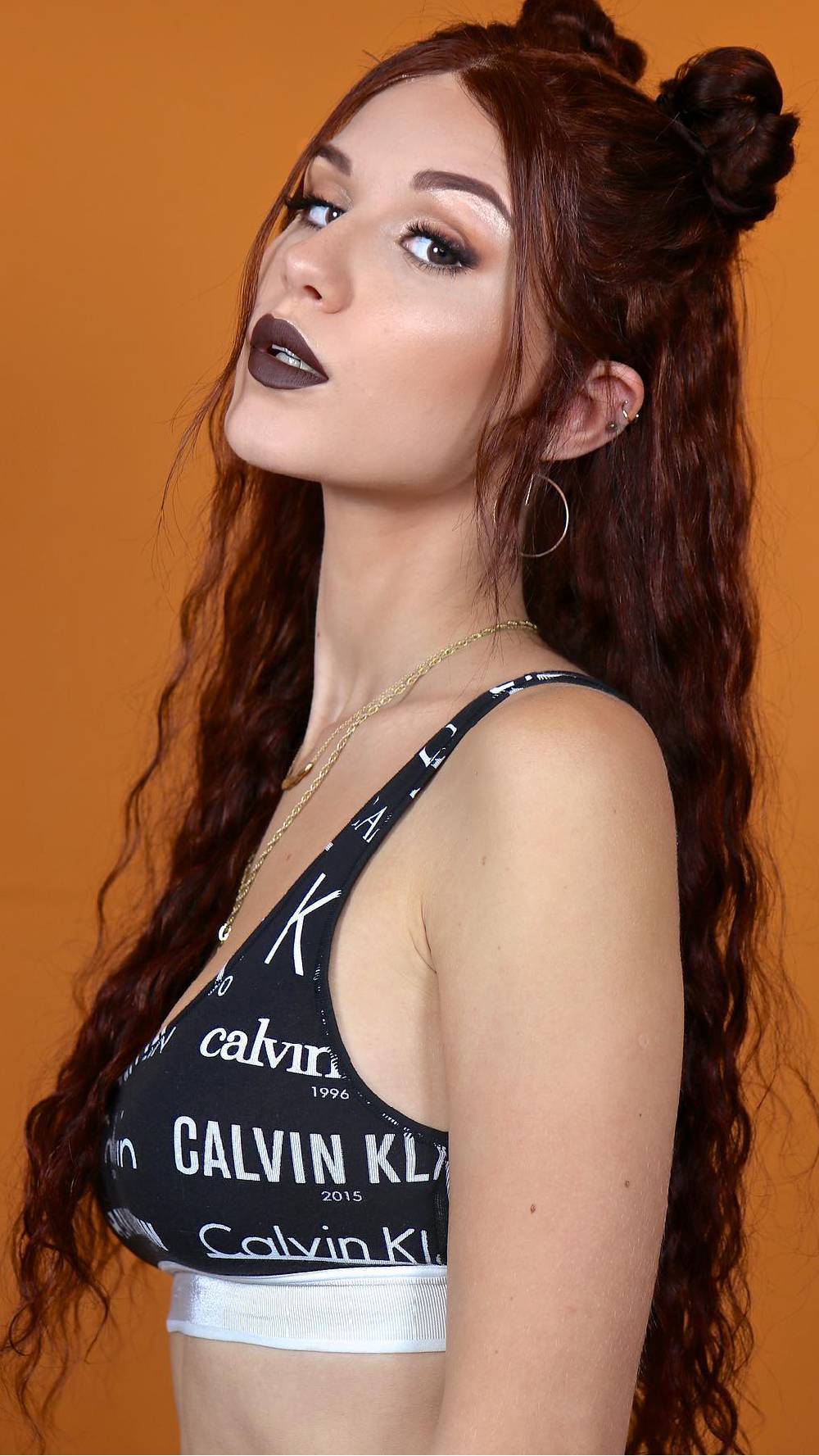 Textured Long Waves with Half-Up Space Buns