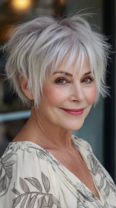 Textured Short Bob with Feathered Layers
