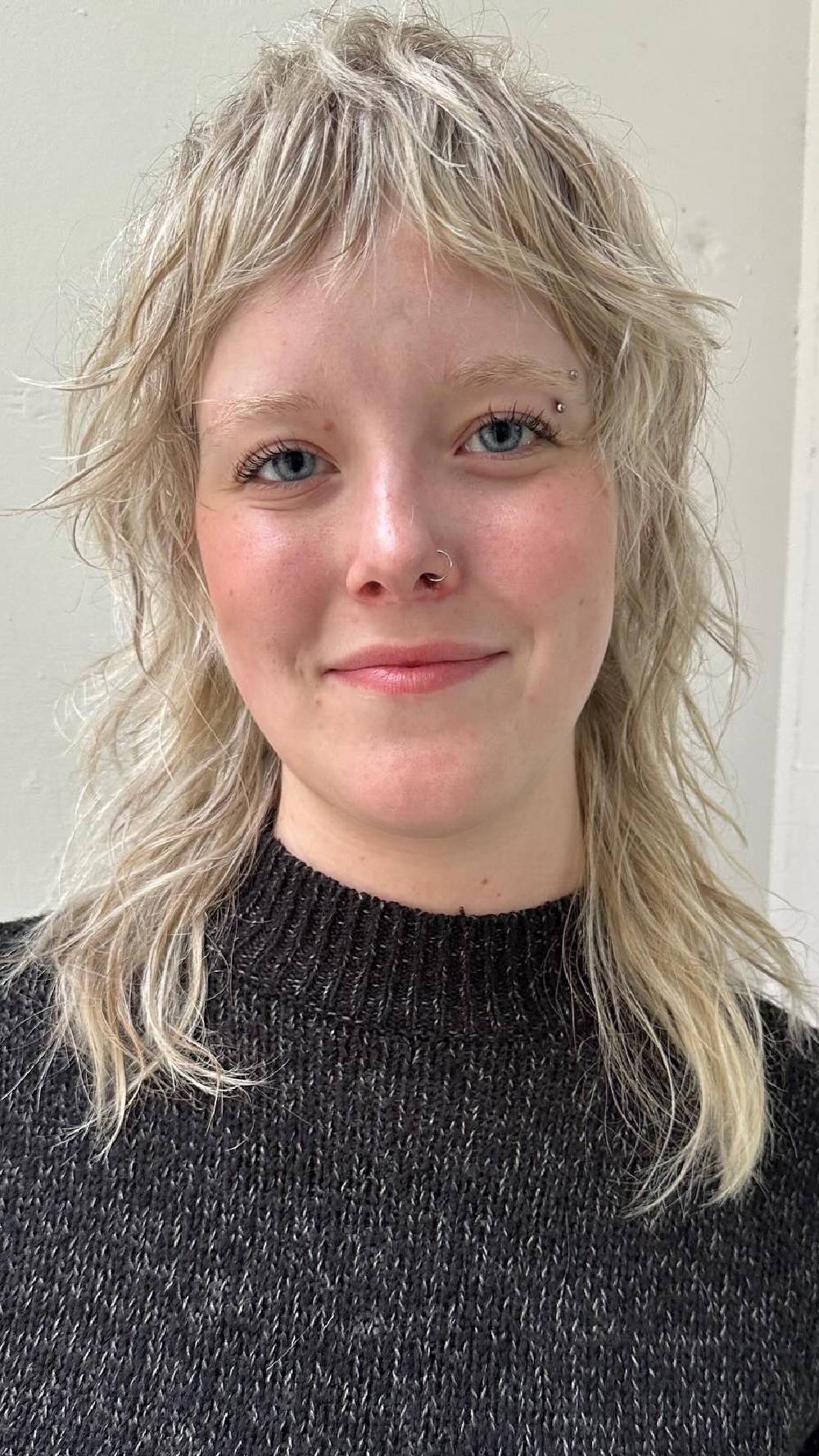 Textured Short Wolfcut with Effortless Waves