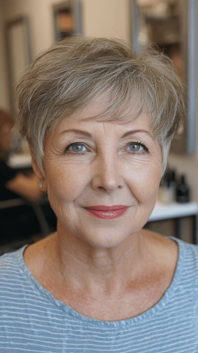 Chic Textured Pixie Cut with Soft Layers