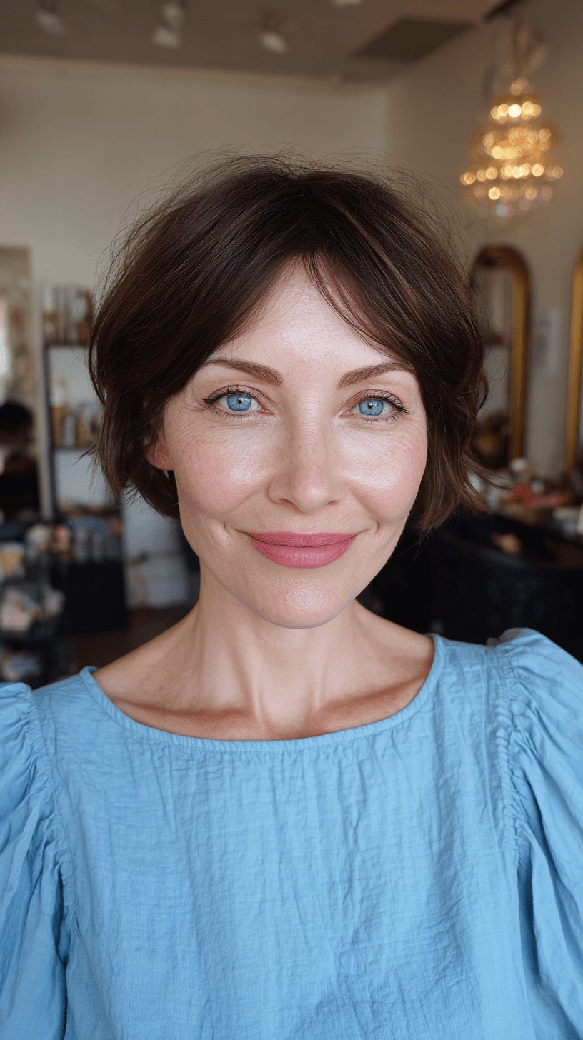 Chic Textured Bob with Soft Waves