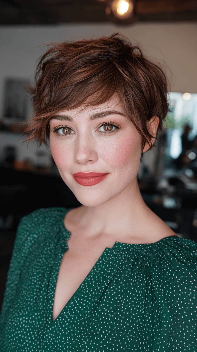 Chic Textured Pixie Cut with Soft Layers