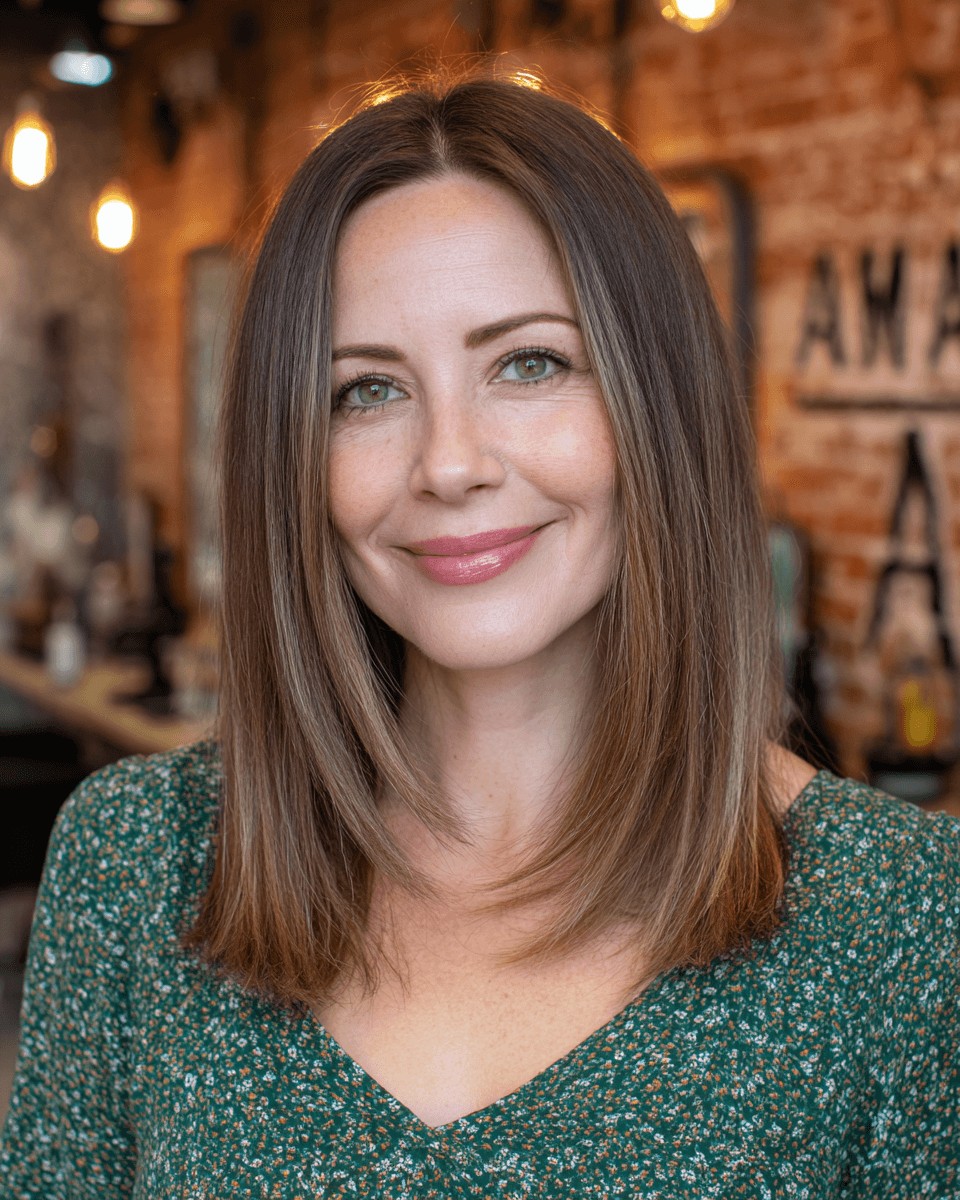 Chic Blunt Cut with Subtle Face-Framing Layers