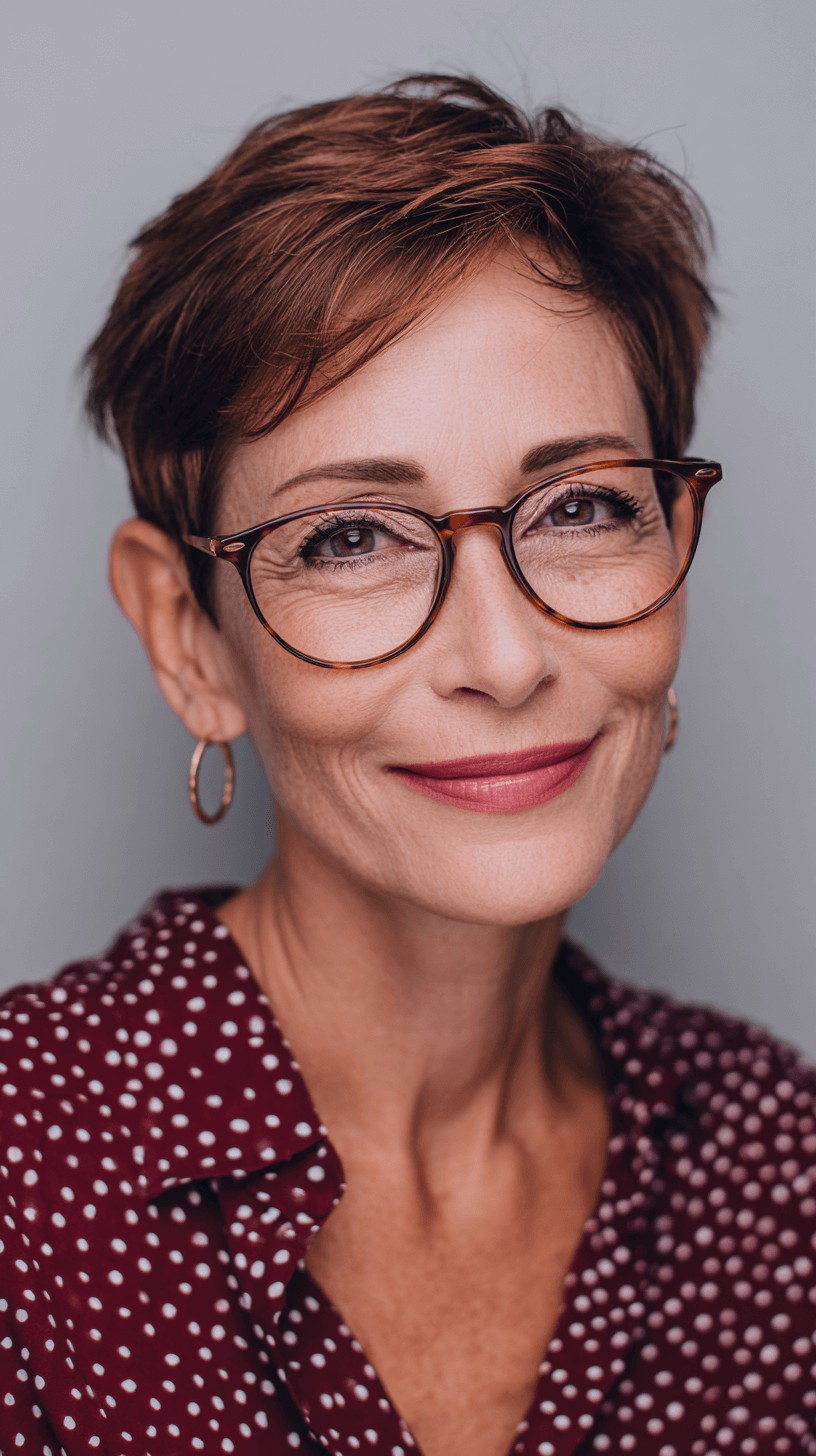 Chic Short Layered Pixie with Subtle Texture