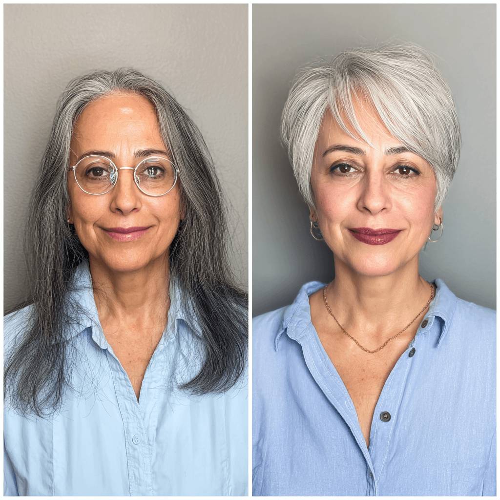 Chic Silver Pixie Cut with Textured Layers
