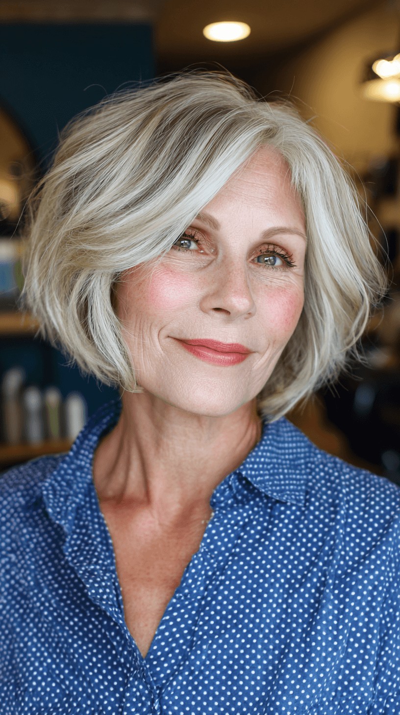 Chic Textured Bob with Soft Movement