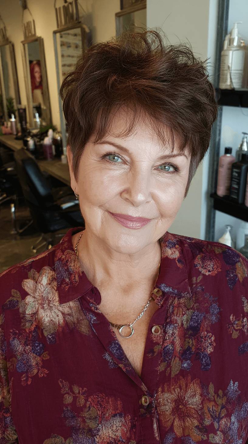 Chic Textured Pixie Cut with Lively Volume
