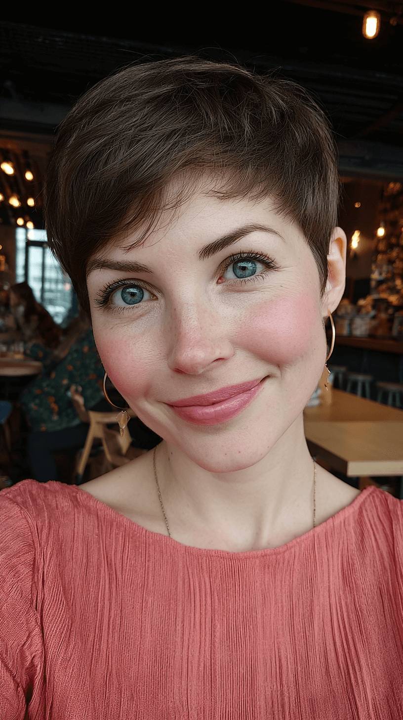 Chic Textured Soft Pixie with Subtle Layers