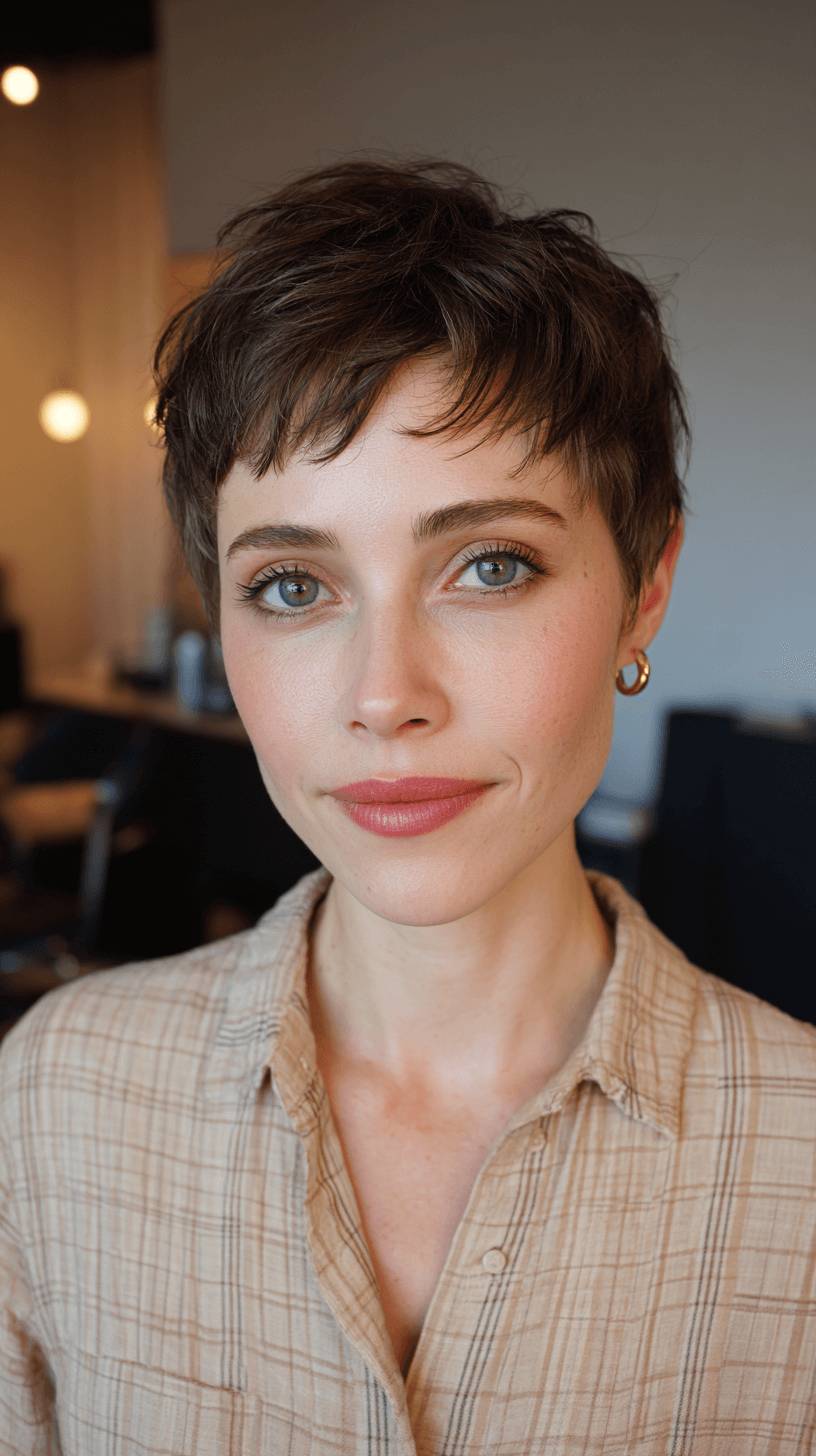 Choppy Textured Pixie Cut with Subtle Layers