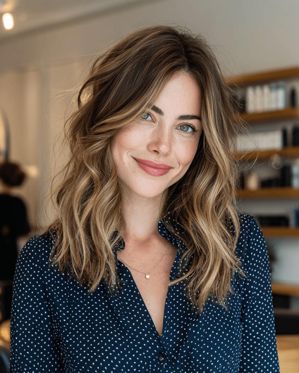 Effortless Textured Waves with Subtle Highlights