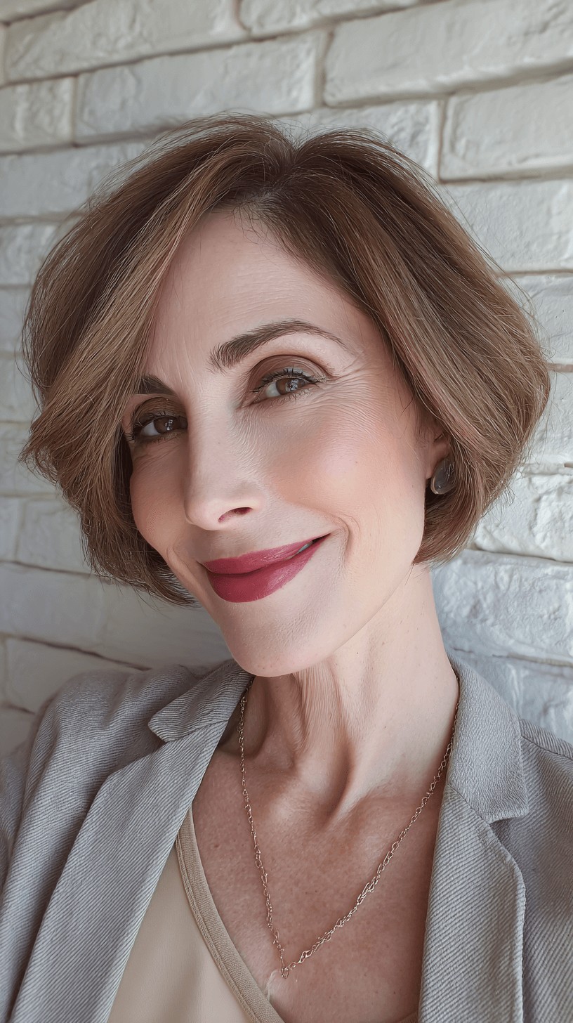 Modern Textured Short Bob with Soft Layers