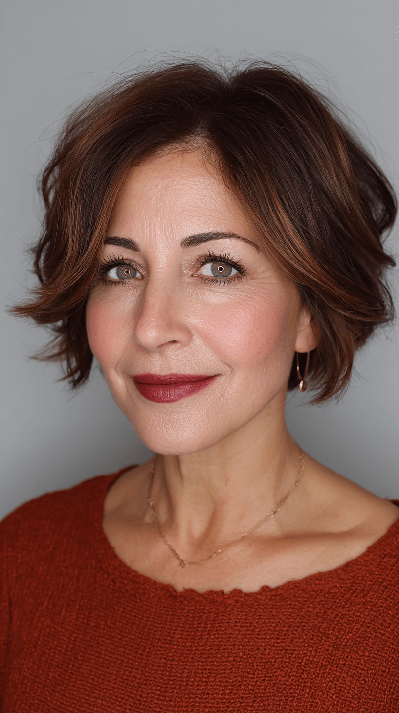 Modern Textured Short Bob with Subtle Waves