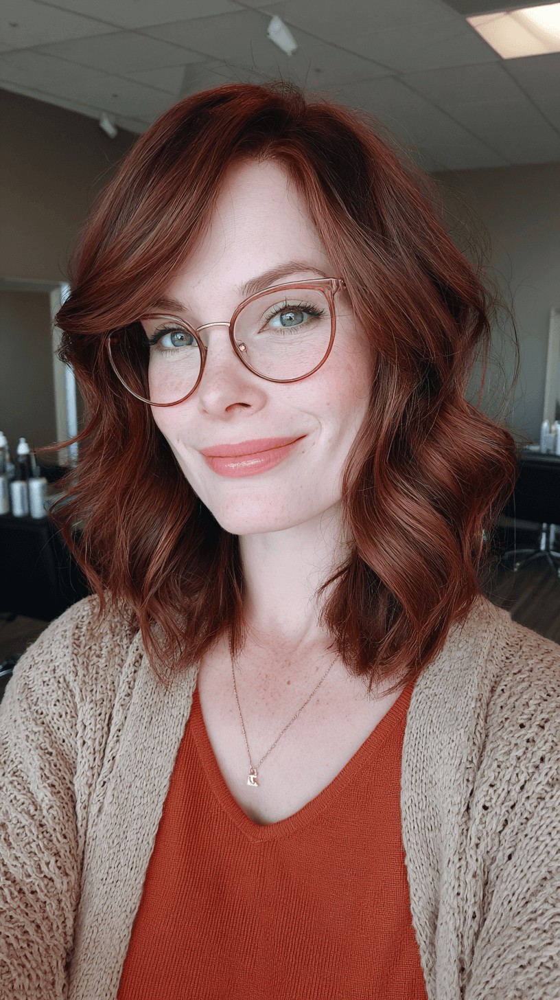 Rich Copper Textured Waves with Soft Layers