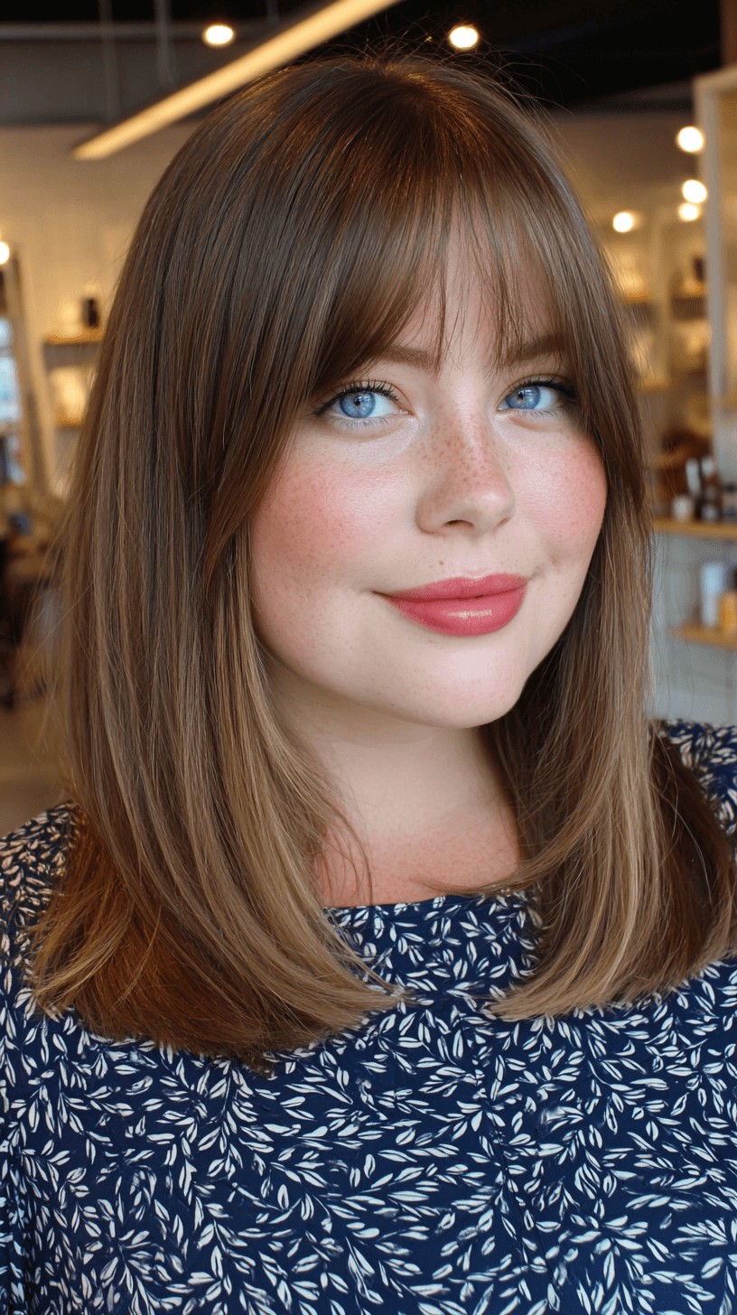 Sleek Blunt Cut with Soft Bangs