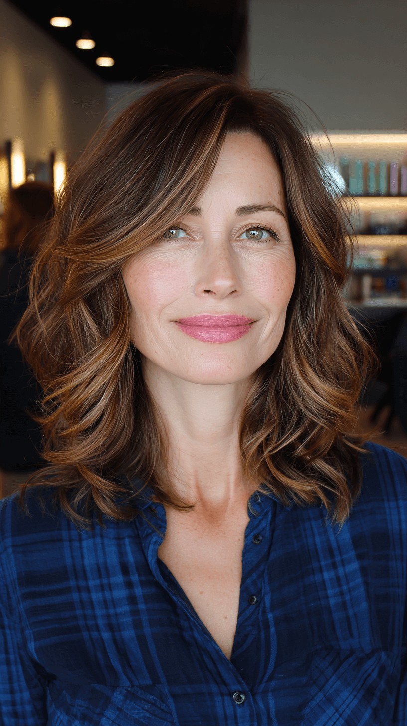 Soft, Layered Waves with Subtle Highlights