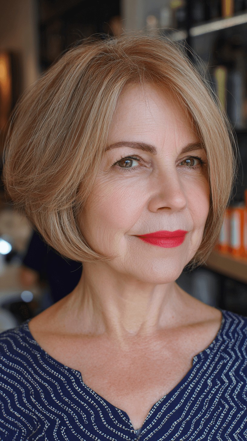 Soft Textured Short Bob with Subtle Volume