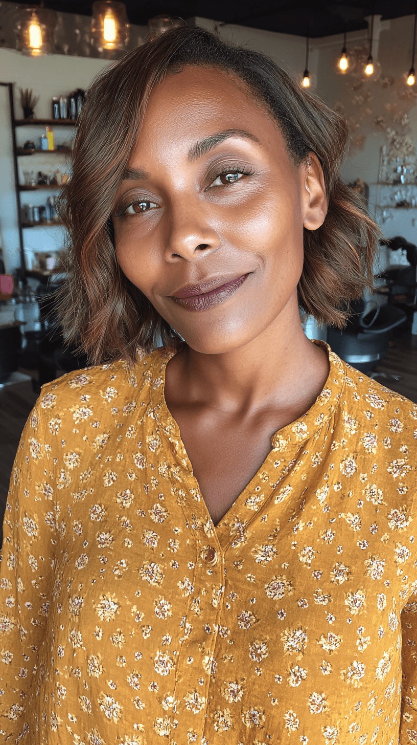 Stylish Textured Bob with Soft Waves