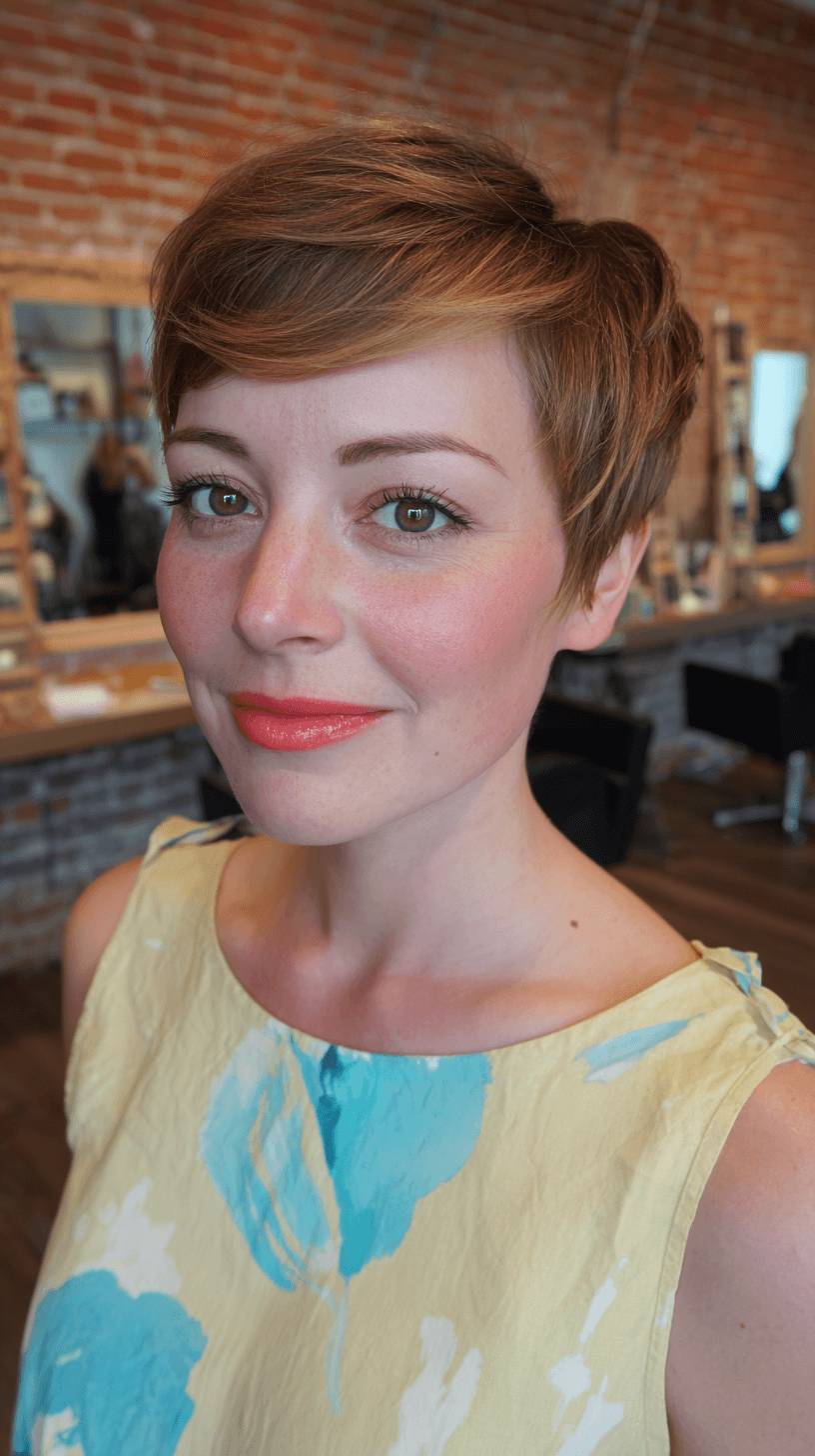 Stylish Textured Pixie Cut with Soft Highlights