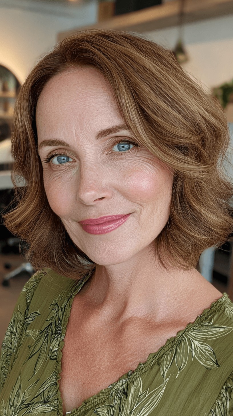 Stylish Wavy Bob with Soft Layers