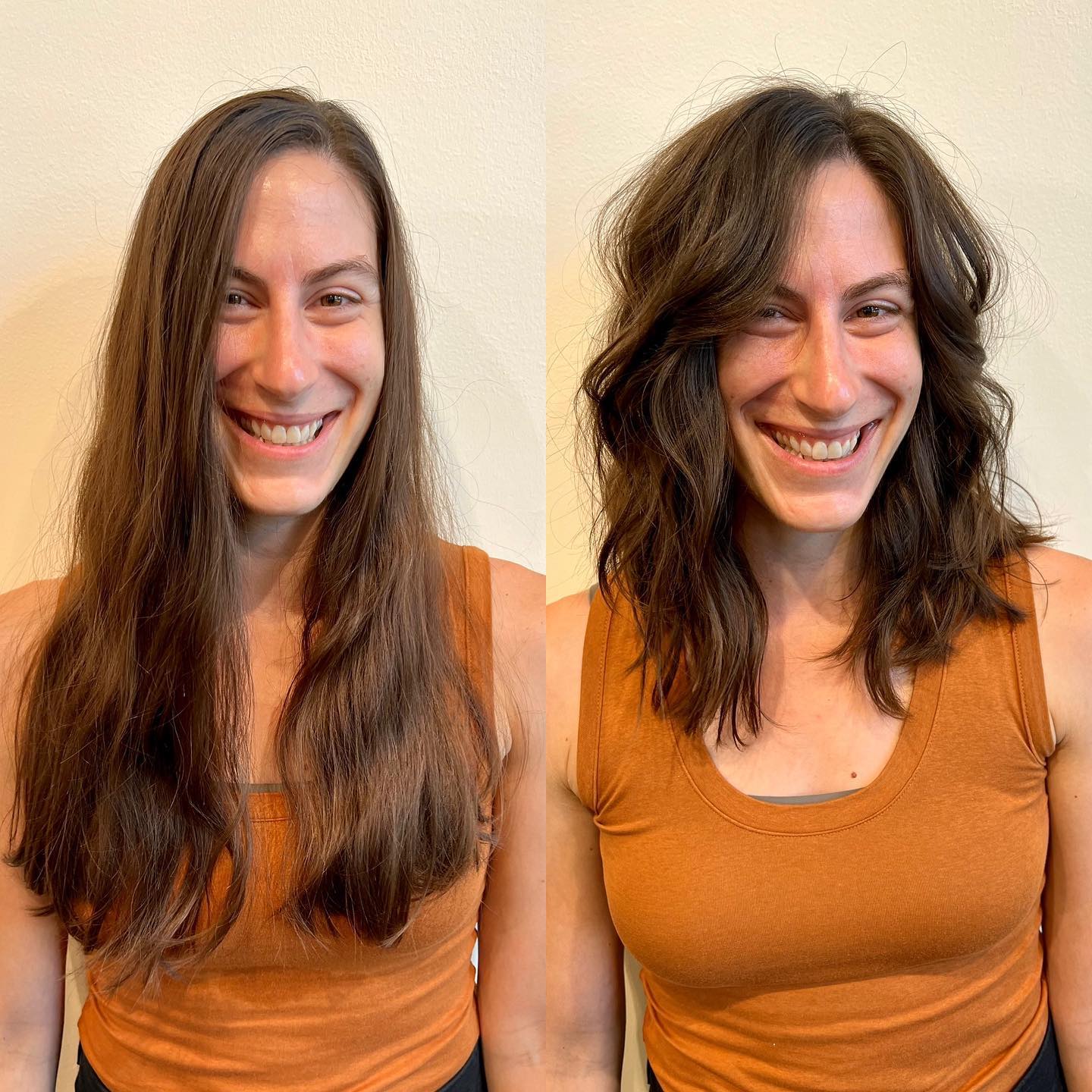 Textured Mid-Length Layers with Natural Movement