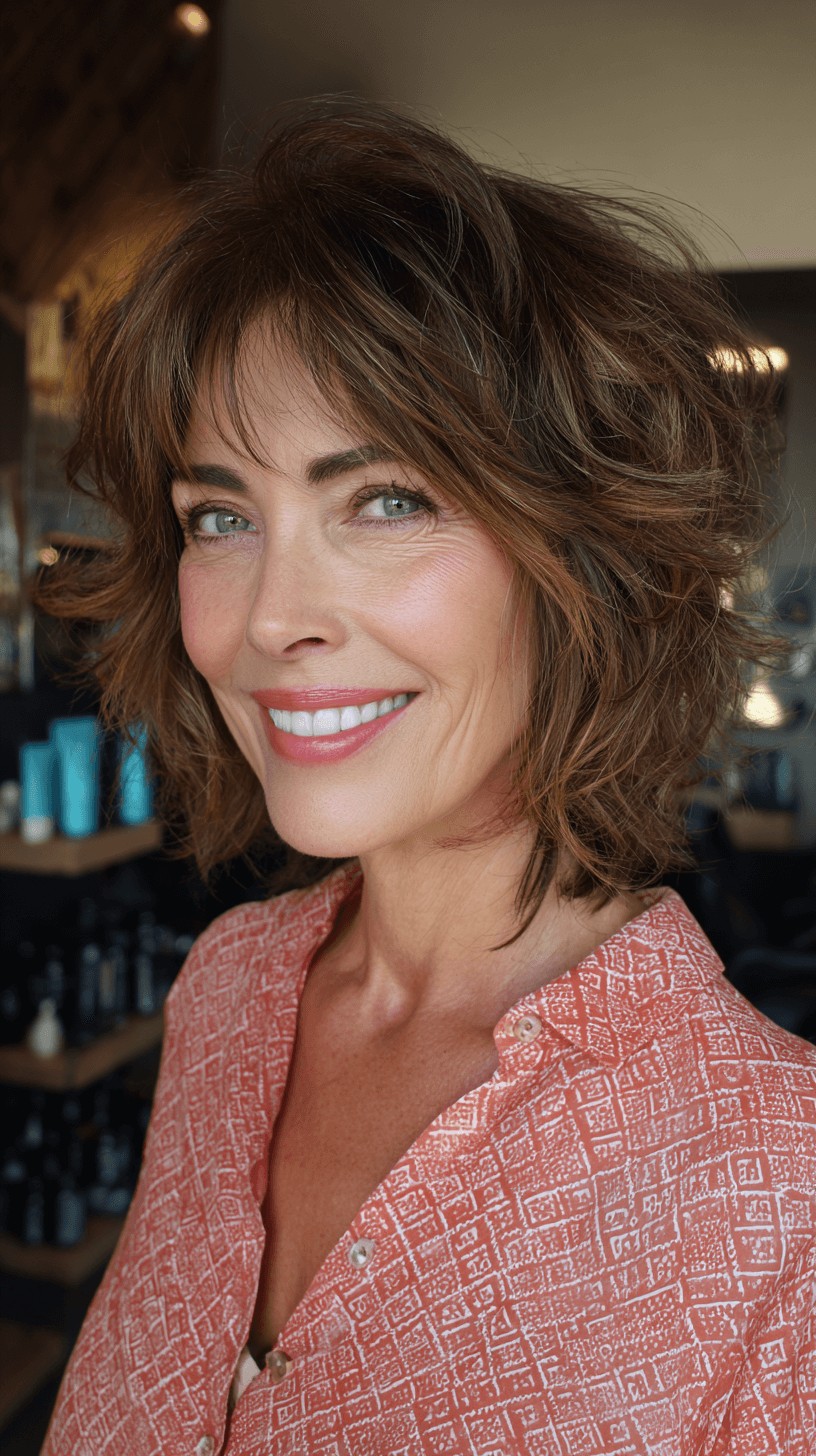 Textured Short Bob with Soft Layers