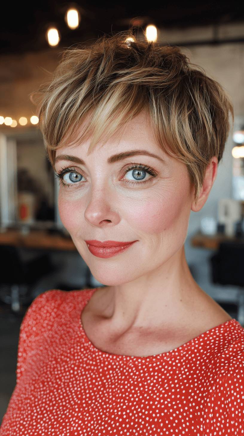 Textured Soft Pixie Cut with Light Layers