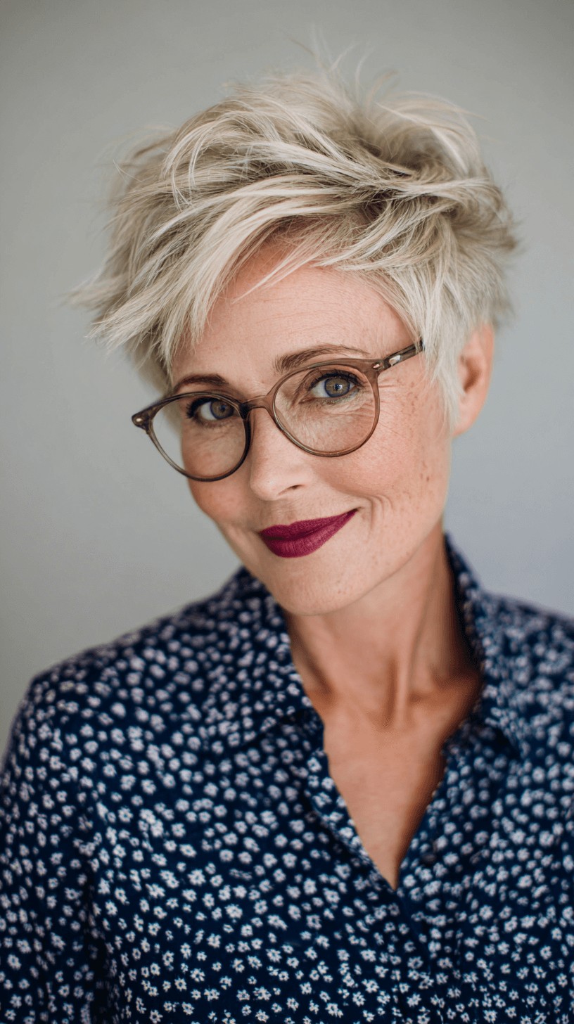 Trendy Textured Short Pixie with Soft Volume