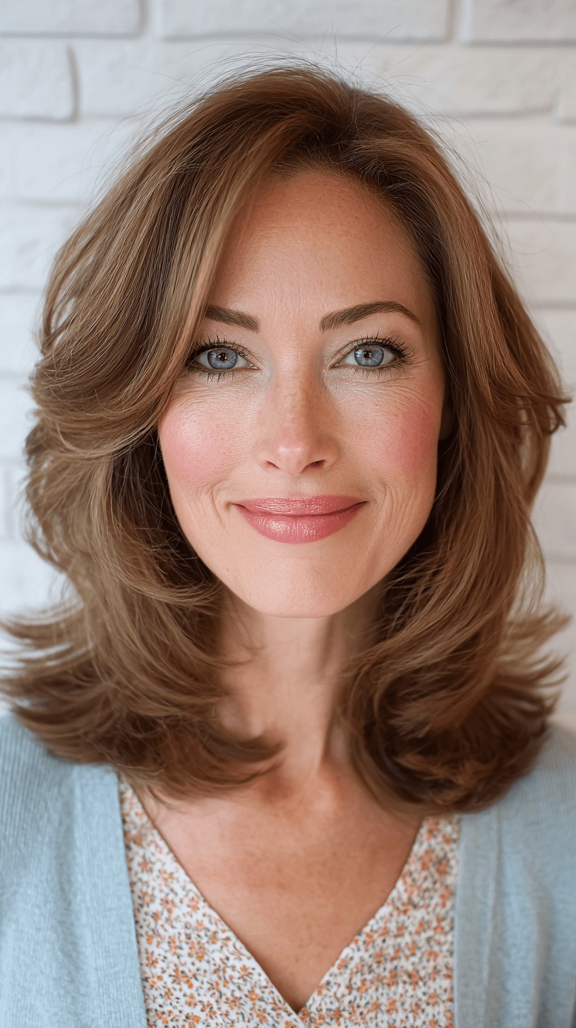 Chic Mid-Length Layered Cut with Soft Movement