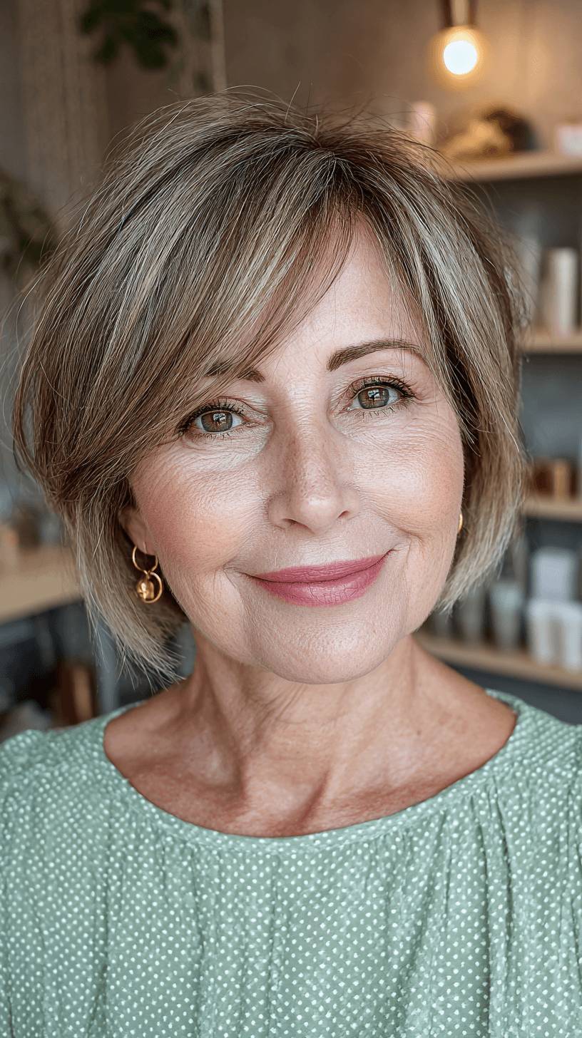 Chic Textured Bob with Soft Layers