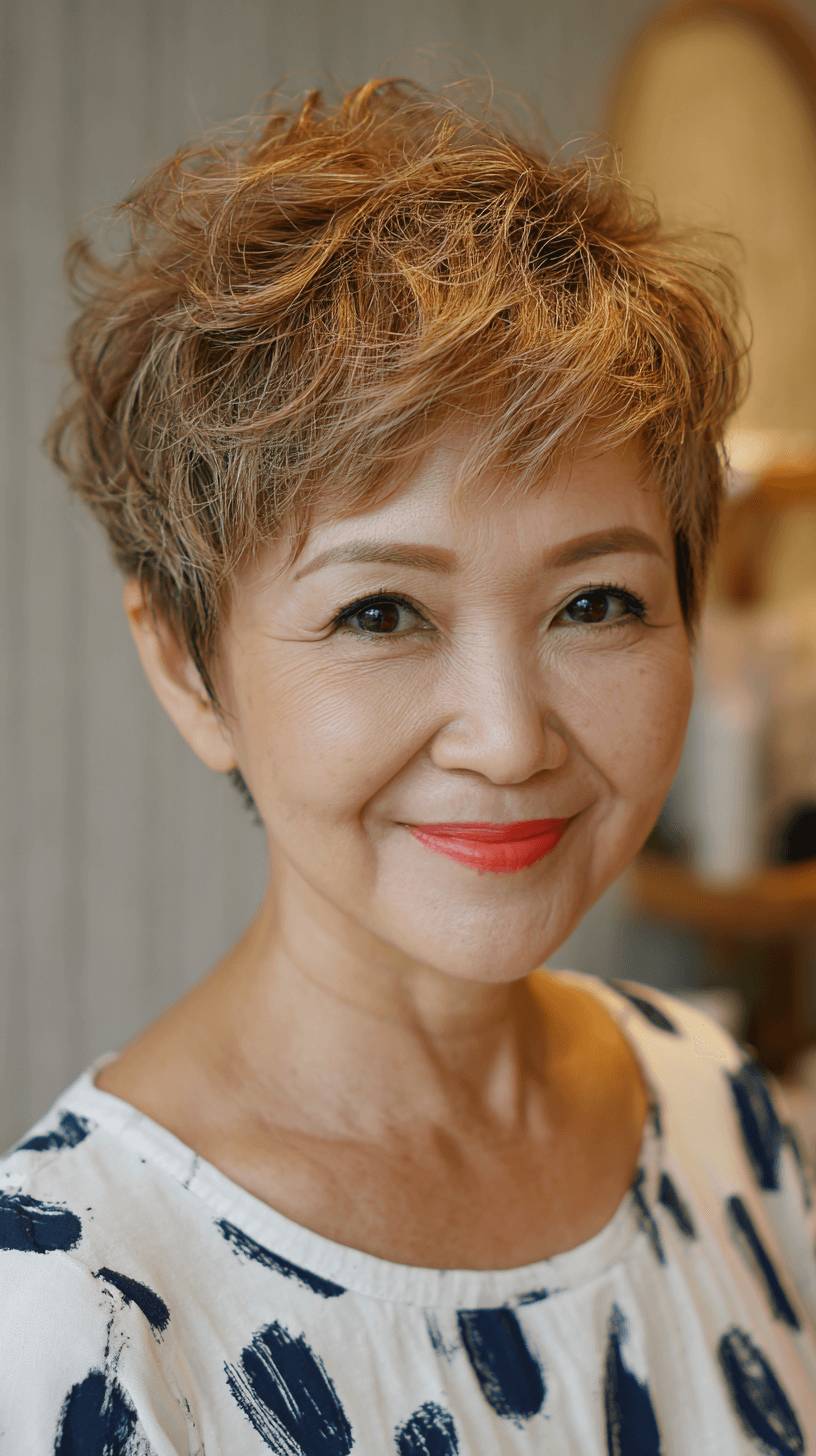Chic Textured Short Pixie with Soft Volume