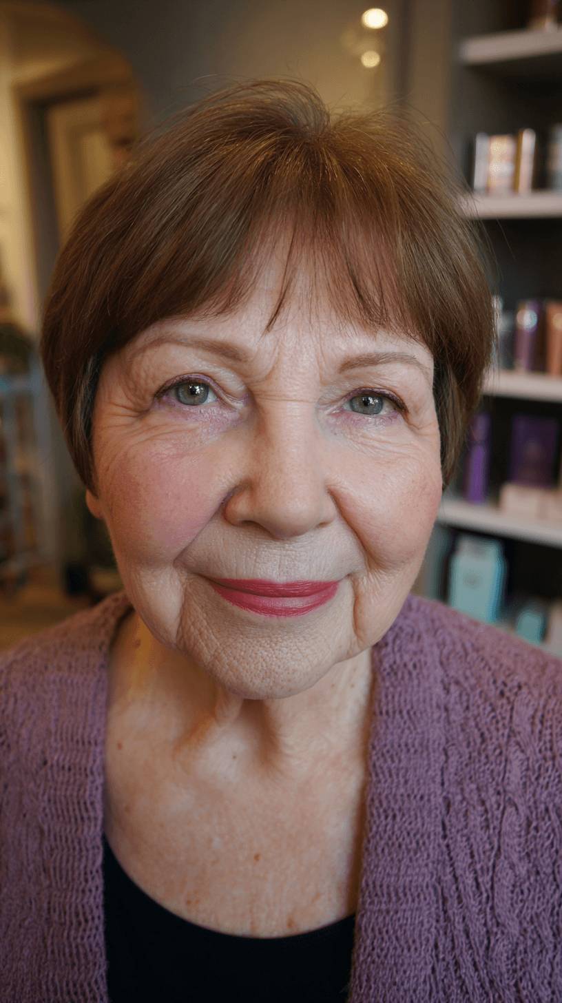 Classic Short Cut with Soft Fringe