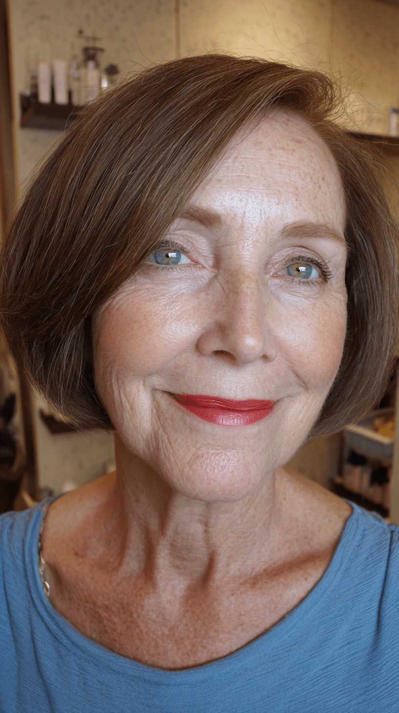 Classic Softly Layered Bob with Subtle Shine