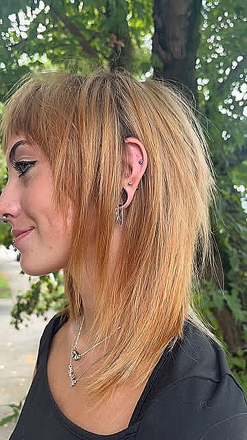 Edgy Wolf Cut with Choppy Layers