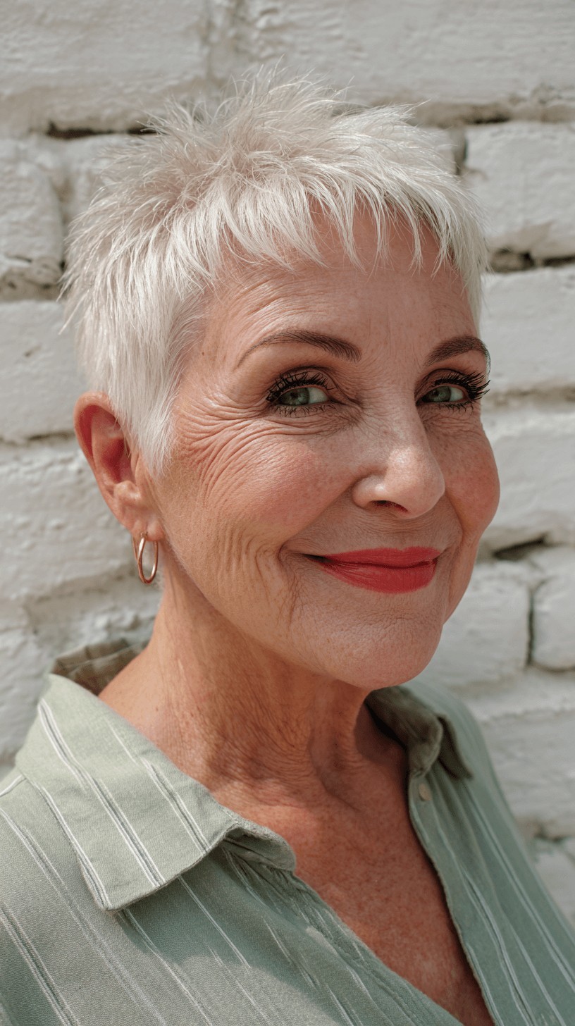 Effortlessly Textured Short Pixie Cut