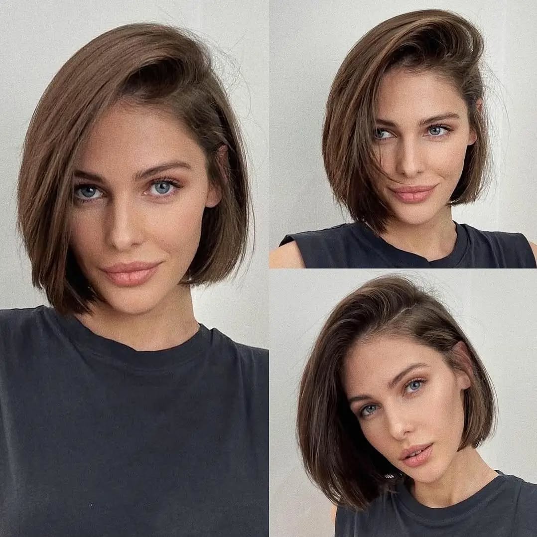 Modern Asymmetrical Bob with Soft Texture
