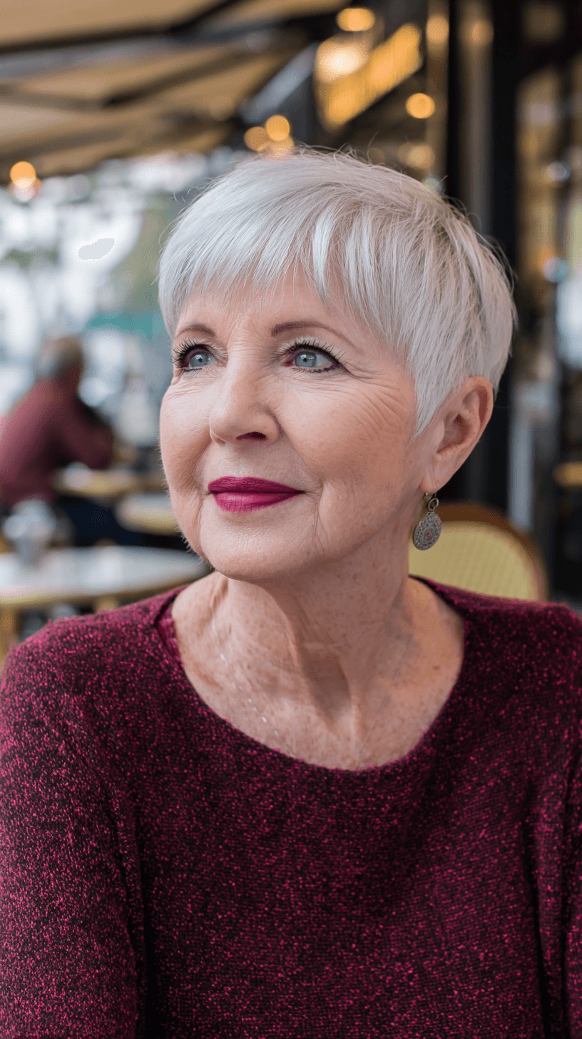 Modern Short Pixie Cut with Subtle Layers
