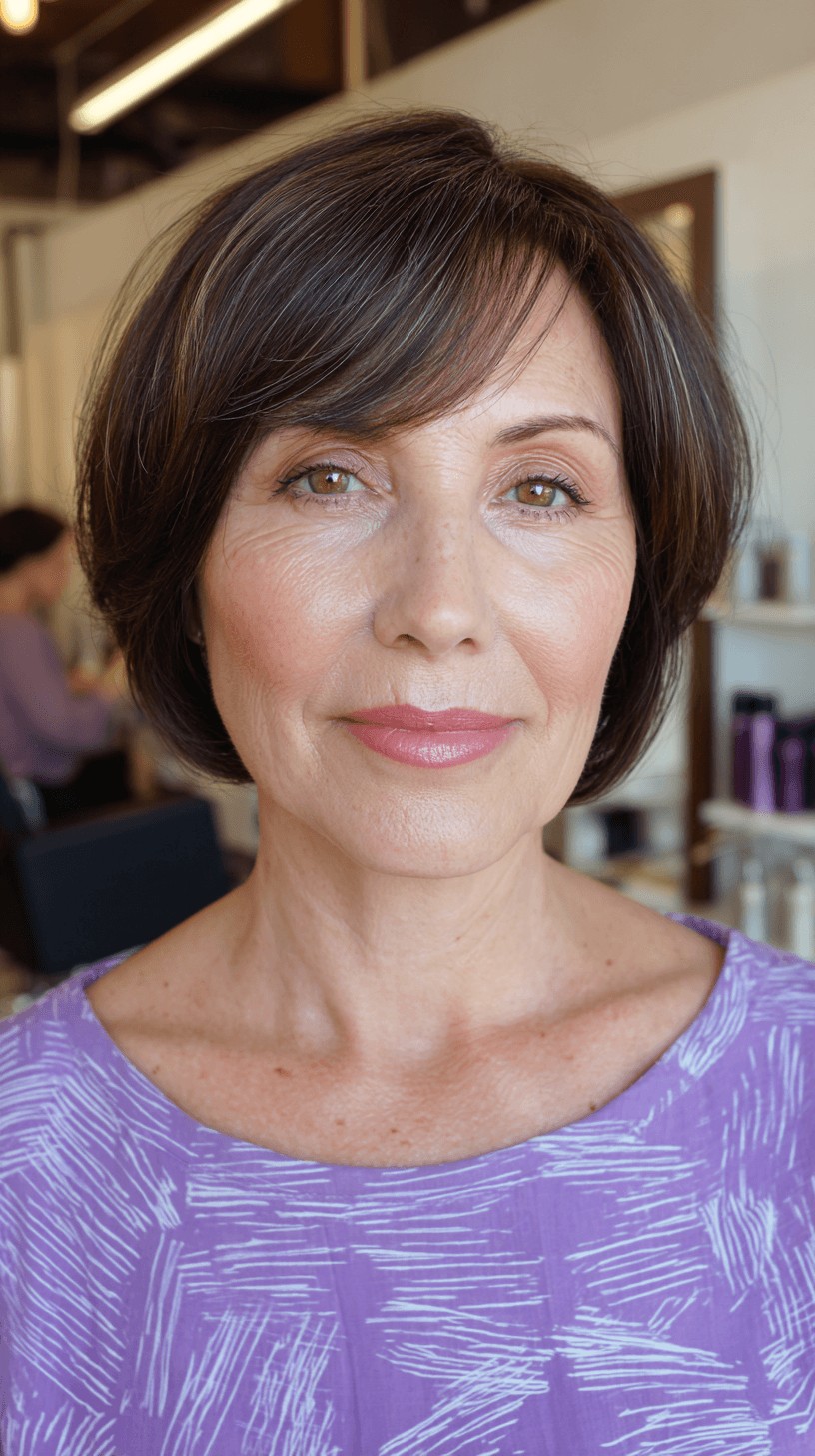 Modern Textured Bob with Subtle Face-Framing Layers